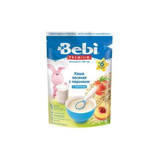 Bebi Premium / Բեբի Պրեմիում Շիլա Կաթնային Վարսակ, Դեղձ 200գ