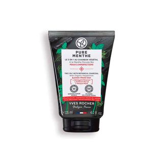 ОЧИЩАЮЩЕЕ СРЕДСТВО & МАСКА 3 В 1 С РАСТИТЕЛЬНЫМ УГЛЕМ – Для кожи, склонной к несовершенствам, 125 мл