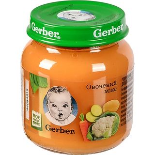 Пюре Гербер 130г овочевий мікс