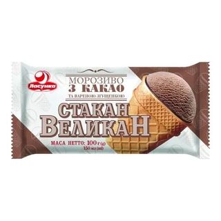 Морозиво Ласунка Стакан Великан з какао 100г