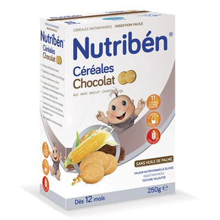 ნუტრიბენი - ფაფა რძიანი კაკაო კრემით და ბისკვიტით /12თვ+/ 250გრ 8996 PAP CACAU BOLACHA MARIA L.A.6X1 250 PORT