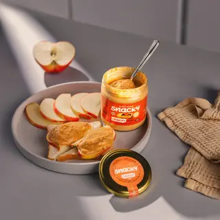 snacky™ ხრაშუნა 400 გ | მიწისთხილის კარაქი | ონლაინ ფასი 🐿️