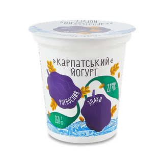 Йогурт Галичина Карпатський Чорнослив-злаки 2.2% 260г