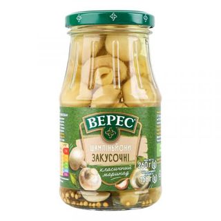 Гриби Верес Печериці 260 г скл. Закусочні