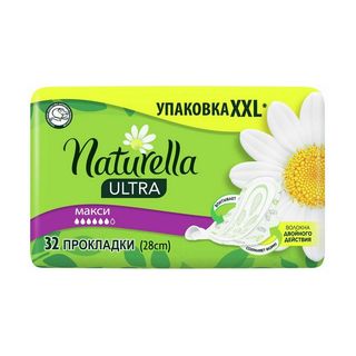 Naturella, Прокладки Naturella 32Шт Ultra Maxi Ромашка, шт, ШК: 4084500844483