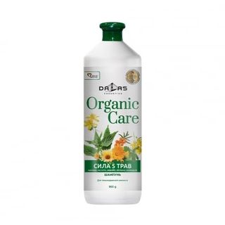 Шампунь для волосся 0,9л DALAS Organic care Сила 5 трав п/флакон
