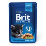 Brit Premium Cat pouch д/кошенят, з куркою, 100 г