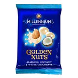 Драже Millennium Golden Nut мигдаль у білому шоколаді з коко