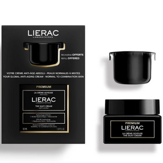 ლიერაკი - სასაჩუქრე ნაკრები PREMIUM SIKLY სახის კრემი 50მლ + რეფილი 50მლ 3500 LIERAC - GIFT SET PREMIUM SILKY FACE CREAM 50ML + REFILL 50ML 3500