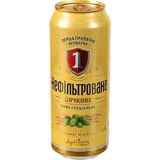 Пиво ППБ 0.5 л нефільтроване з.б