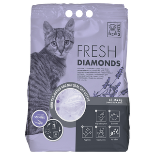 M-PETS კატის ქვიშა, სილიკა ლავანდერი - 5ლ. (FRESH DIAMONDS)