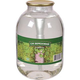 Сік Березовий з цукром 3 л скл.