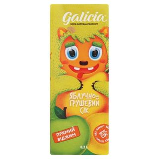Сік Galicia яблучно-грушевий паст. 0,2л