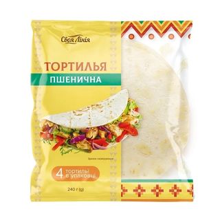 Тортилья 240г Своя Лінія пшенична п/ет
