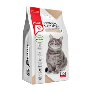 PETCLAY პრემიუმი კატის ქვიშა (სურნელის გარეშე) 10 ლ - (8683655070288)