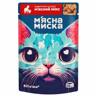 Корм Мясна Миска Дк 100г Мясний Мікс