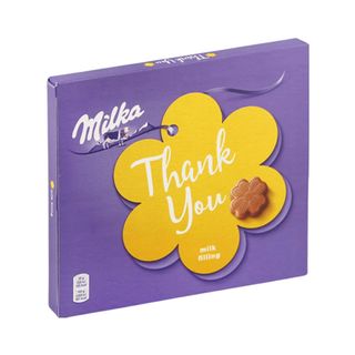 შოკოლადის ნაკრები "მილკა" რძიანი შოკოლადი, რძის შიგთავსით 110 გრ / 7622201406813