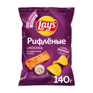 Чипсы Lay's Лосось Сливочный Соус 140г