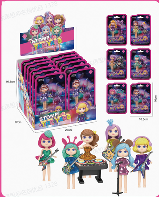 სათამაშო ფიგურა/female Music Band Figure (6 Assorted Models) (pdq)