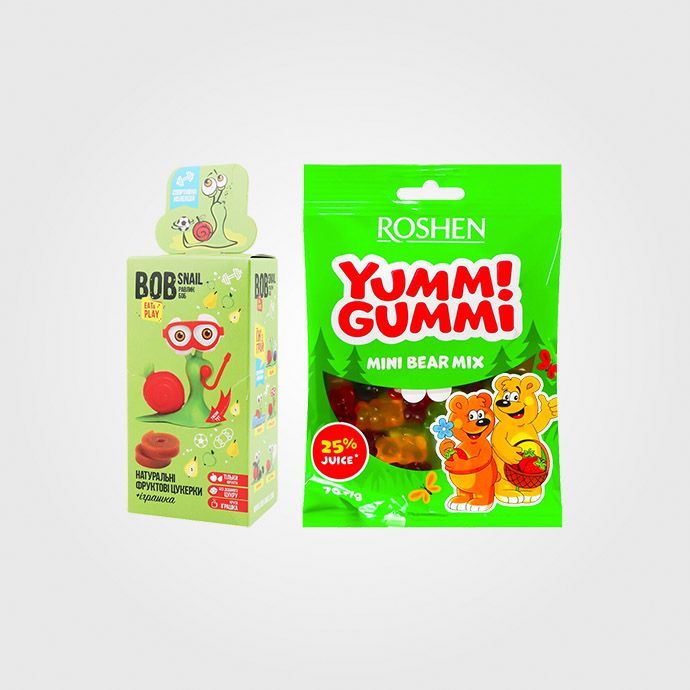 Цукерки в пакетах