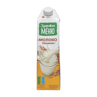 Молоко Здоровое Меню овсяное 1л- 8082