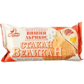 Морозиво Ласунка 100г великан два джема ст.