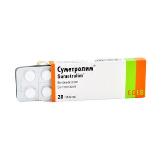 Sumetrolim - სუმეტროლიმი (ბისეპტტოლი) 480მგ. 20 ტაბლეტი