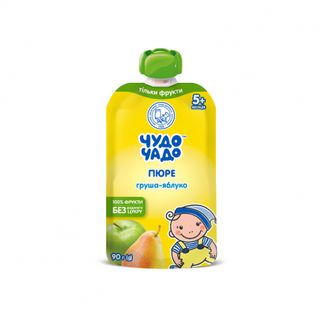 Пюре 90г Чудо-Чадо груша-яблуко з 5 міс