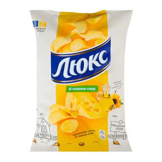 Чипси картопляні Люкс  зі смаком сиру , 125г