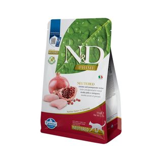 Корм сухий Farmina N and D Grain Free PRIME CHICKEN and POMEGRANATE NEUTERED ADULT для котів 300г