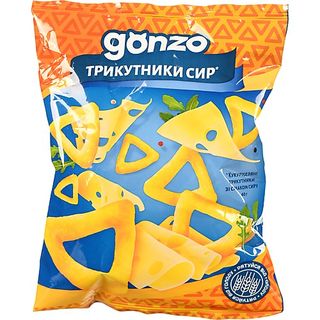 Кукурудзяні трикутники Гонзо 40г сир
