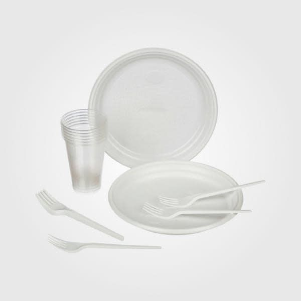 Одноразовая посуда.