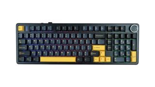 კლავიატურა: AULA F99 PRO Tri-Mode RGB Mechanical Keyboard Thunder Black/Dark Blue/Orange (Star Vector Switch) 14973 (15100)