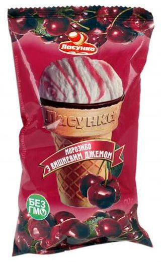 Морозиво Ласунка 70 г Вишнев. джем