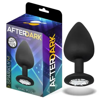 AFTERDARK SPARKLY BUTT PLUG SILICONE SIZE M 8 CM X 3.5 CM (8436583792803)