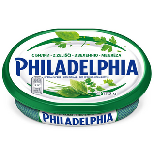 Крем-сир Kraft Філадельфія 67% з зеленню 175 г