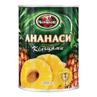 Ананаси ЧЕМПІОН кільцями /580 г /24