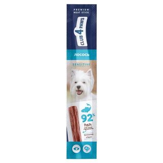 Club 4 Paws Premium ласощі для собак м_ясна паличка з лососем 12г