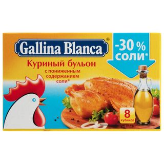8410300351382 ბულიონი ქათამის ნაკლებ მარილიანი/გალინა ბლანკა/75 გრ