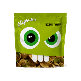 Грінки Оберчики пшенично-житні зі смаком Васабі-імбир 50 г