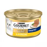 Корм 85г Gourmet Gold консерви для котів паштет з куркою