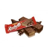 Вафлі 34 г Рошен Roshetto dark глазуровані шоколадною глазур'ю