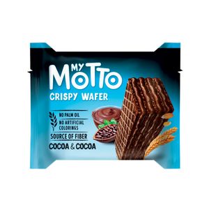 Вафлі 30 г My Motto з какао-кремовою, горіхово-кремовою начинкою м/уп Болгарія