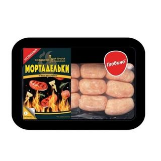 Кoвбaски 0,6 кг для гpиля Глoбинo Мортадельки з сиром oхoлoджені
