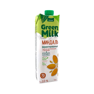 Напиток Green Milk Миндаль 2% 1л