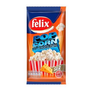 Попкорн Felix для приготування в мікрохвильовій печі зі смаком сиру 90г