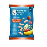 Снеки 28 г Gerber кукурудзяні з полуницею та бананами м/уп
