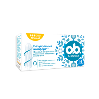 Тампони o.b. ProComfort нормал 16шт/уп