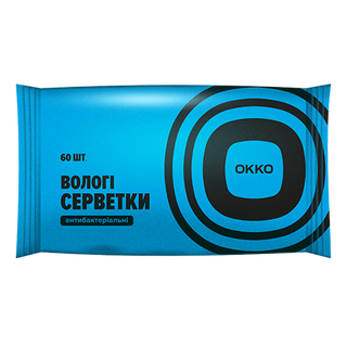 СерветкиОККО вол Антисепт з D-пантен60шт