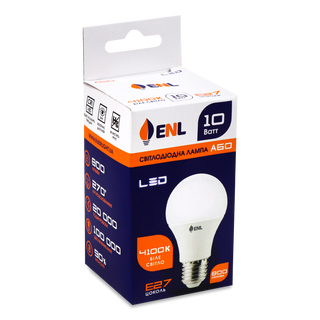 Лампа ENL Led A60 10 Вт 4100K E27 шт